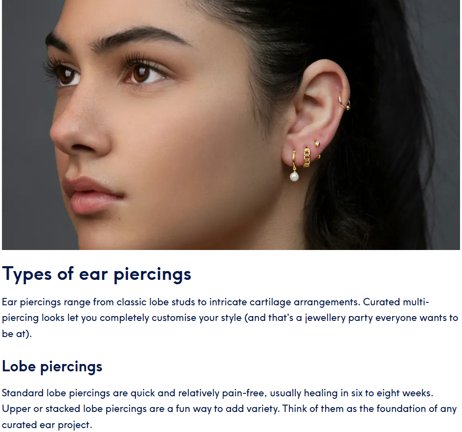 Ear piercings - The Treatment Files